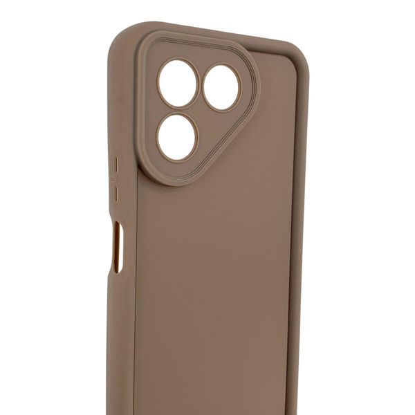 Чохол силіконовий Soft Touch для Tecno Pova 7 (LJ7 ) коричневий (Повний захист камери) 0054488 фото