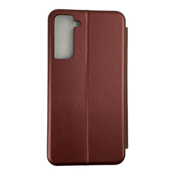 Чохол-книжка для Samsung Galaxy S21 бордова (еко-шкіра, магніт, підставка) 0073824 фото