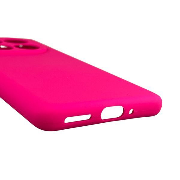 Чехол для Xiaomi Poco X7 силиконовый с микрофиброй нескользящий на сяоми поко х7 малиновый 0032539 фото