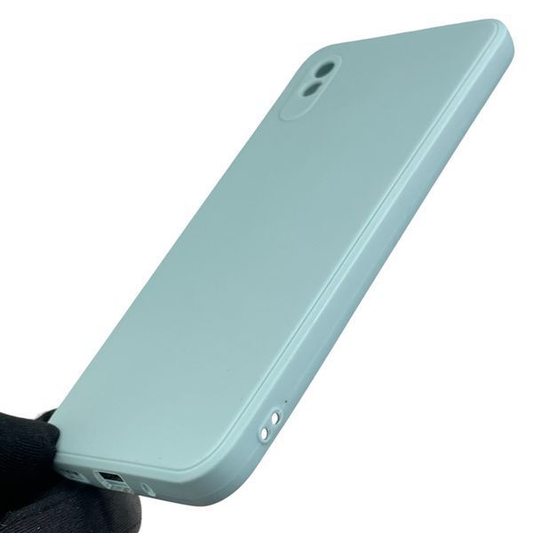 Чехол для Xiaomi Redmi 9Aс квадратными гранями с защитой камеры на сяоми редми 9а серый 0012760 фото