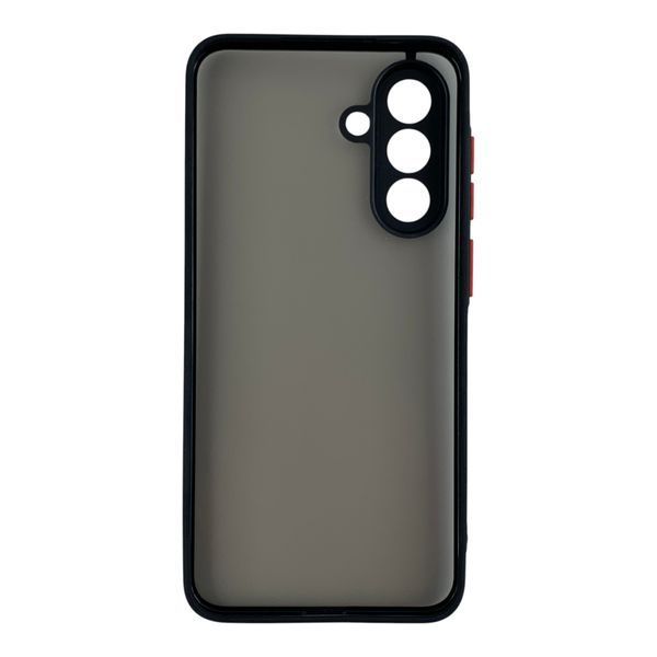 Чехол для телефона Samsung Galaxy A36 5G (SM-A366U) с 3D принтом паттерн леопард пятна с высокими бортами черный 0059344 фото
