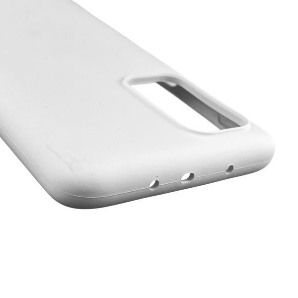 Чохол для Xiaomi Mi 10T силіконовий з мікрофіброю нековзний на сяомі мі 10т білий 0032418 фото