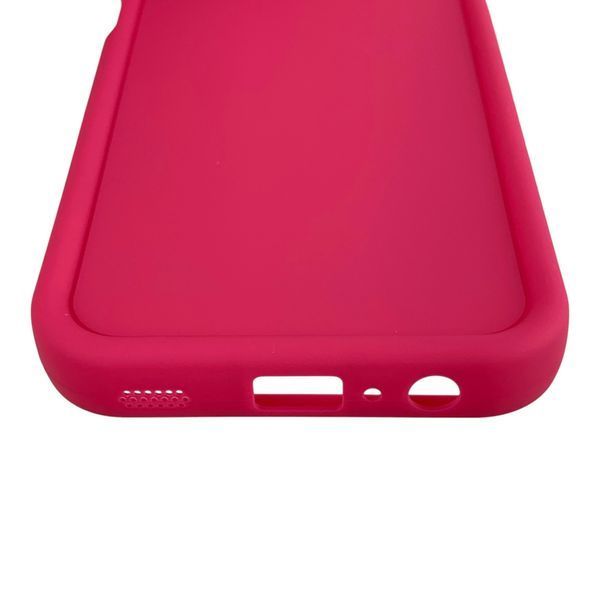 Чохол силіконовий Soft Touch для Samsung Galaxy A03s малиновий (Повний захист камери) 0053949 фото
