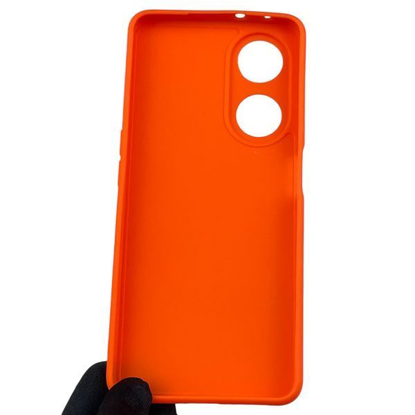 Чохол для OPPO A98 5G з квадратними гранями із захистом камери на оппо а98 5г помаранчевий 0012458 фото