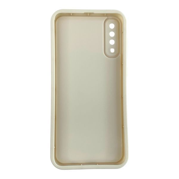Чехол силиконовый Soft Touch с 3D принтом для Samsung Galaxy A70 молочный (Полная защита камеры) 0057641 фото