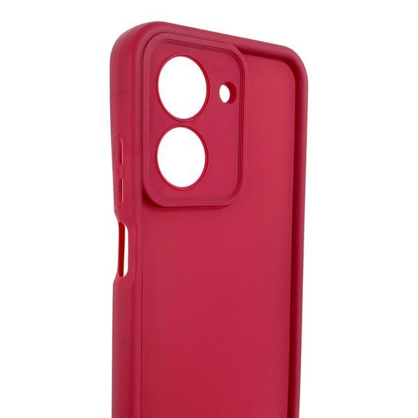 Чехол силиконовый Soft Touch для Xiaomi Poco C71 бордовый (Полная защита камеры) 0053849 фото