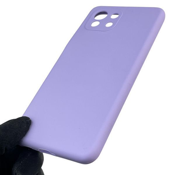 Чехол для Xiaomi Mi 11 Lite 5G NE силиконовый с микрофиброй нескользящий на сяоми ми 11 лайт 5г не сиреневый 0032449 фото