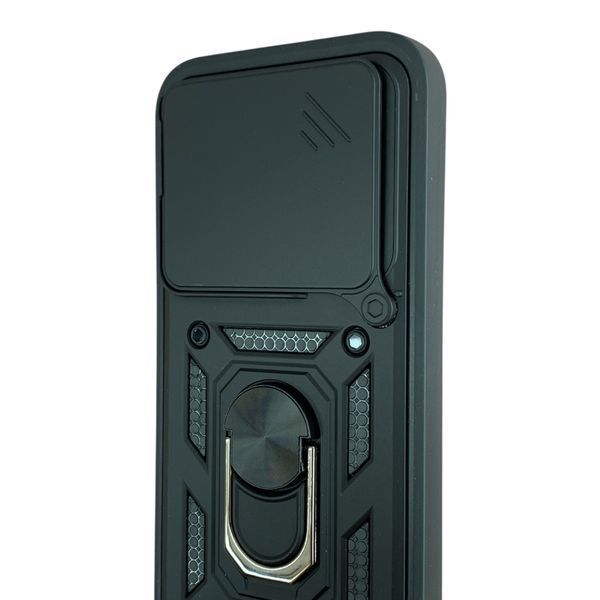 Чехол со шторкой камеры для Xiaomi 17T черный (кольцо-держатель, противоударный) 0059836 фото