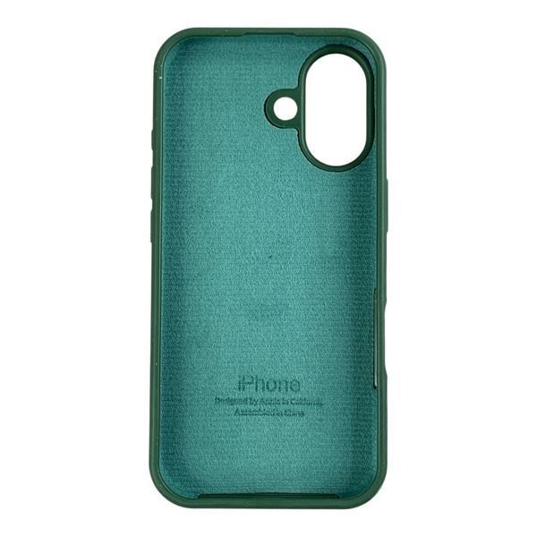 Чохол Silicone Case для Apple iPhone 17 темно-зелений Atrovirens (софт-тач, закритий низ, бортик камери) 0061938 фото
