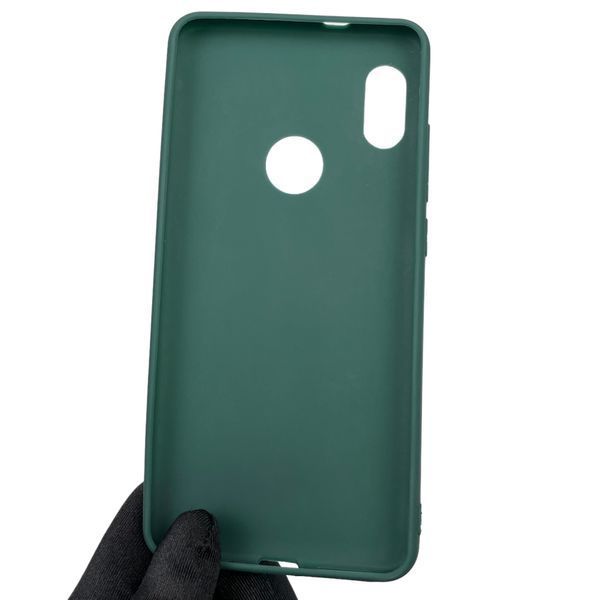 Чохол для Xiaomi Redmi Note 5 однотонний матовий силіконовий на сяомі редмі нот 5 темно-зелений 0000176 фото