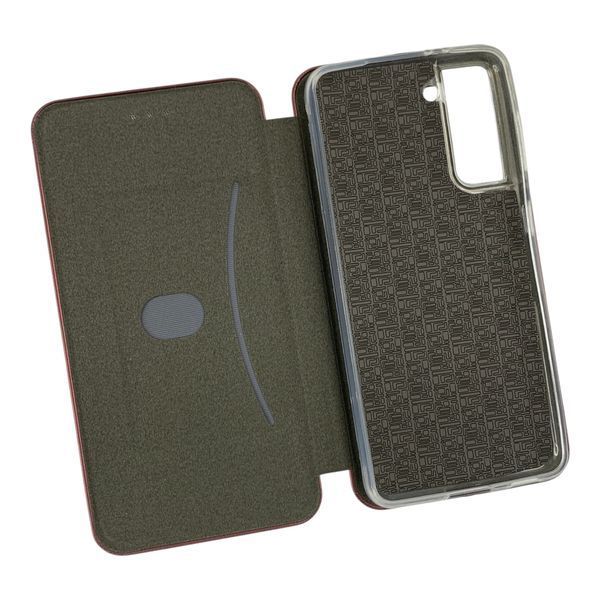 Чохол-книжка для Samsung Galaxy S21 бордова (еко-шкіра, магніт, підставка) 0073824 фото