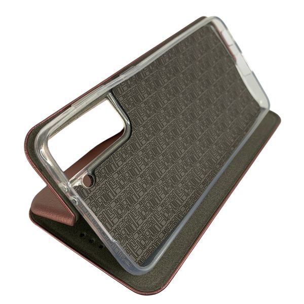 Чохол-книжка для Samsung Galaxy S21 бордова (еко-шкіра, магніт, підставка) 0073824 фото