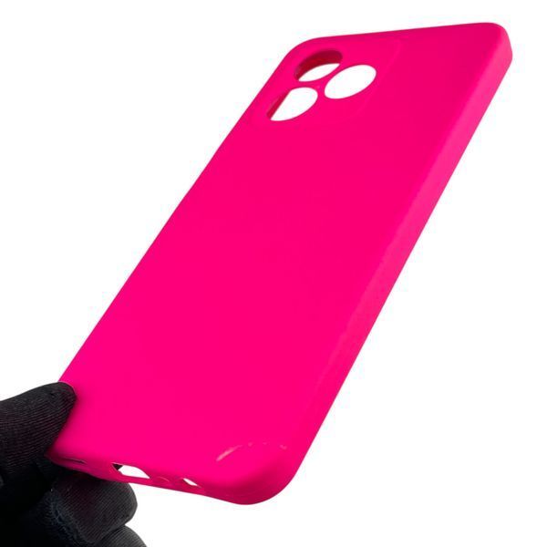 Чехол для Realme C51 силиконовый с микрофиброй нескользящий на реалми с51 малиновый 0031806 фото