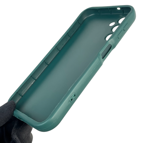 Чехол силиконовый Soft Touch с 3D принтом для Samsung Galaxy A14 4G (SM-A145F) темно-зеленый (Полная защита камеры) 0040415 фото