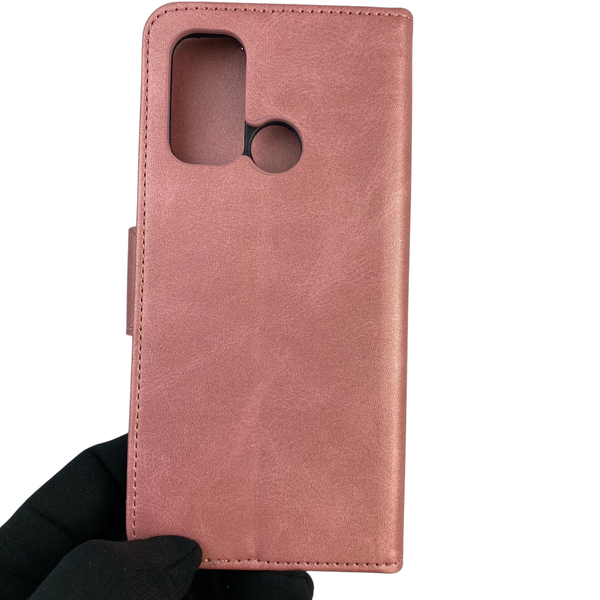 Чохол-книжка для телефона Motorola G40 шкіряна з магнитною застібкою на Motorola г40 рожева 0025458 фото