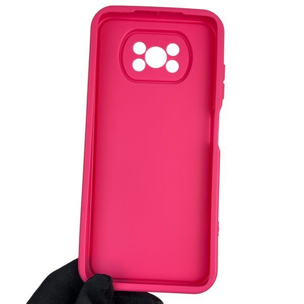 Чехол силиконовый оригинальный Soft Touch с 3D принтом волшебной минни маус для Xiaomi Poco X3 малиновый (Полная защита камеры) 0049902 фото