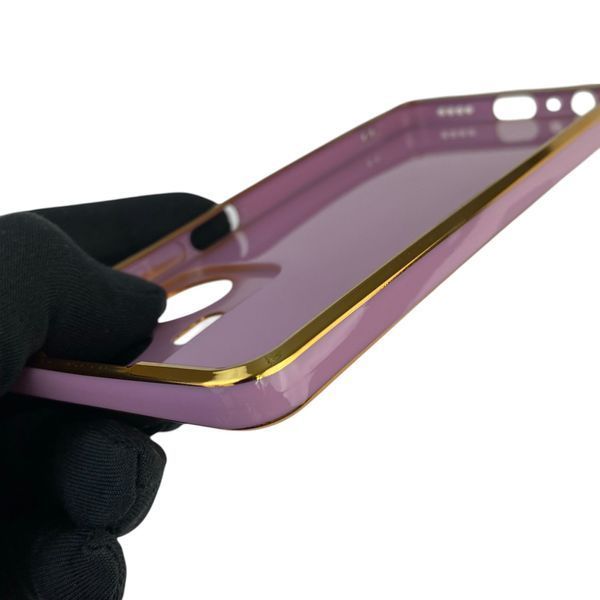 Чехол для Realme C55 с защитой камеры с золотой окантовкой на реалми с55 черничный gs1 0019649 фото