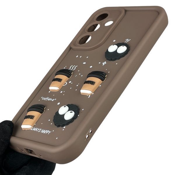 Чехол для Samsung Galaxy A35 5G (SM-A356B) с 3д рисунком детский женский объемный на самсунг а35 5г коричневый 0011907 фото