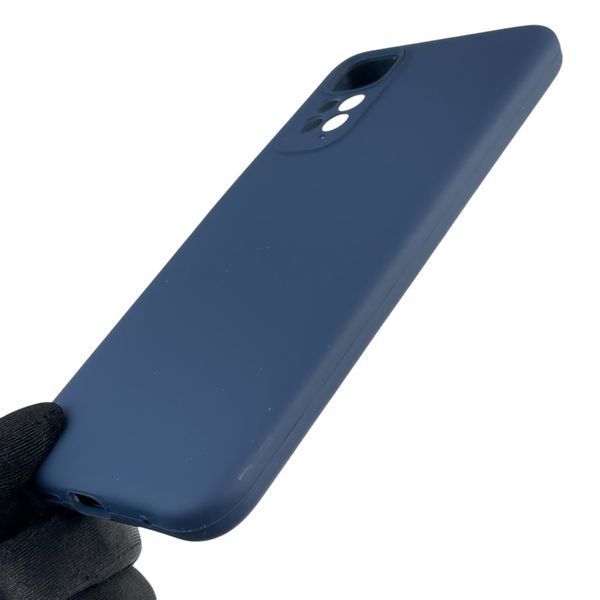 Чохол для Xiaomi Redmi Note 11 4G силіконовий з мікрофіброю нековзний на сяомі редмі нот 11 4г темно-синій 0032660 фото