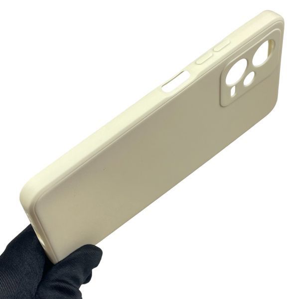 Чехол для Xiaomi Poco X5 5G с квадратными гранями с защитой камеры на соями поко х5 бежевый 0012709 фото
