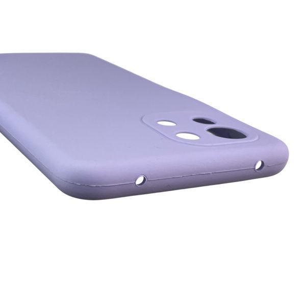 Чехол для Xiaomi Mi 11 Lite 5G NE силиконовый с микрофиброй нескользящий на сяоми ми 11 лайт 5г не сиреневый 0032449 фото