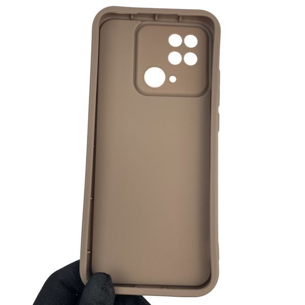 Чехол силиконовый оригинальный Soft Touch с 3D принтом мема сибу для Xiaomi Poco C40 коричневый (Полная защита камеры) 0047730 фото