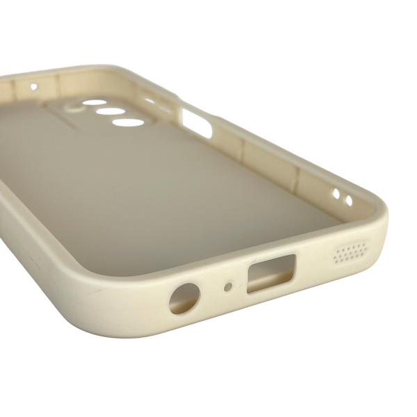 Чехол силиконовый Soft Touch с 3D принтом для Samsung Galaxy A24 (SM-A245F) молочный (Полная защита камеры) 0040476 фото