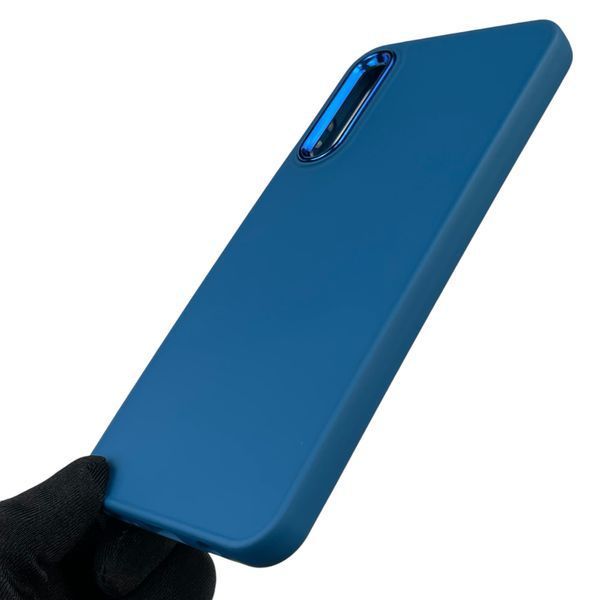 Чохол для Samsung Galaxy A30s (SM-A307F) із захистом на камері з мікрофіброю на самсунг а30с синій 0012177 фото