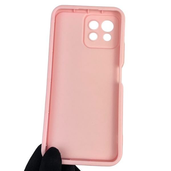 Чохол силіконовий Soft Touch з 3D принтом для Xiaomi Mi 11 Lite рожевий (Повний захист камери) 0040632 фото