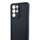 Чехол силиконовый Soft Touch для Samsung Galaxy S21 Ultra черный (Полная защита камеры) 0054049 фото 4
