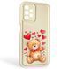 Чохол силіконовий Soft Touch з 3D принтом милий ведмедик для Samsung Galaxy A13 4G (SM-A135F) молочний (Повний захист камери) 0044779 фото 1