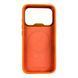 Чохол Kajsa Glamorous Snake для iPhone 17 Pro помаранчевий Orange Plus (MagSafe, металеве кільце камери, преміум) 0062038 фото 2