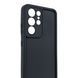 Чехол силиконовый Soft Touch для Samsung Galaxy S21 Ultra черный (Полная защита камеры) 0054049 фото 3