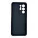 Чехол силиконовый Soft Touch для Samsung Galaxy S21 Ultra черный (Полная защита камеры) 0054049 фото 2