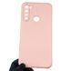 Чехол для Xiaomi Redmi Note 8 2021 с квадратными гранями с защитой камеры на сяоми редми нот 8 2021 пудровый 0012911 фото 1