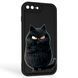 Чохол силіконовий Soft Touch з 3D принтом злого кота для Apple iPhone 7 Plus чорний (Повний захист камери) 0047167 фото 1