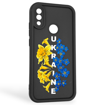 Чехол силиконовый Soft Touch с 3D принтом для Xiaomi Redmi Note 7 черный (Полная защита камеры) 0042403 фото