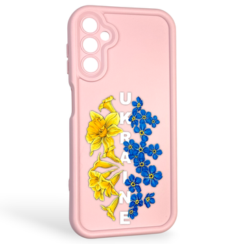 Чехол силиконовый Soft Touch с 3D принтом для Samsung Galaxy A14 4G (SM-A145F) розовый (Полная защита камеры) 0041896 фото