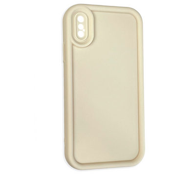 Чохол силіконовий Soft Touch для Apple iPhone X молочний (Повний захист камери) 0039364 фото