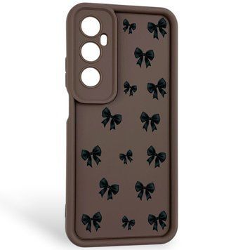 Чохол силіконовий Soft Touch з 3D принтом для Realme C65 коричневий (Повний захист камери) 0057528 фото