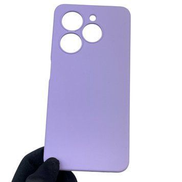 Чохол для TECNO Spark Go 2024 (BG6) силіконовий з мікрофіброю нековзний на техно спарк го 2024 бузковий 0032307 фото