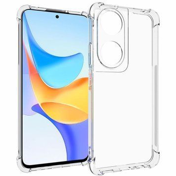 Чохол для Honor X7b з бронь кутами протиударний прозорий із захистом камери (силікон TPU, хонор х7б) 0061396 фото