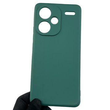 Чехол для Xiaomi Redmi Note 13 Pro Plus с квадратными гранями на сяоми редми нот 13 про плюс зелёный 0012875 фото