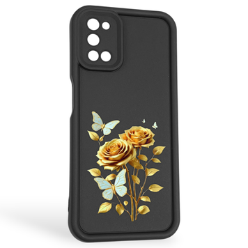 Чехол силиконовый Soft Touch с 3D принтом женским для Oppo A92 черный (Полная защита камеры) 0042517 фото
