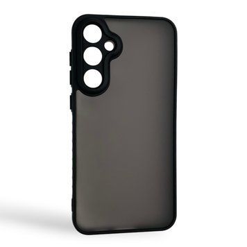 Чехол для Samsung Galaxy S23 FE черный матовый полупрозрачный (бампер, защита камеры) 0062203 фото