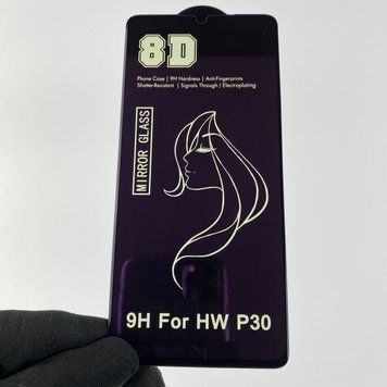 Защитное стекло для телефона Huawei P30 противоударное полноэкранное на хуавей п30 чёрное 0000745 фото