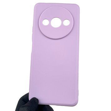 Чохол для Xiaomi Redmi A3 з квадратними гранями із захистом камери на сяомі редмі а3 бузковий 0012775 фото