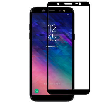 Защитное стекло для телефона Samsung Galaxy A6 2018 (SM-A600) противоударное на самсунг а6 2018 черное 0038754 фото