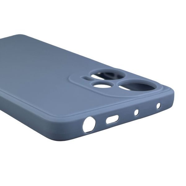 Чехол для Xiaomi Poco F5 с квадратными гранями с защитой камеры на сяоми поко ф5 голубой 0012673 фото
