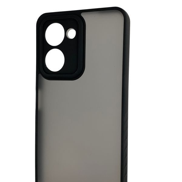 Чехол для Realme C33 черный матовый полупрозрачный (бампер, защита камеры) 0062253 фото